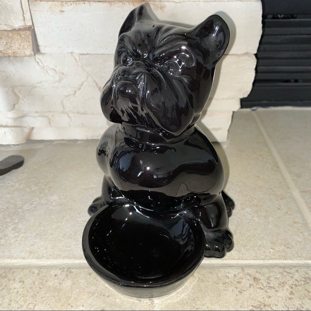SOLD Vintage Hicock Bulldog with Bowl - Picture 3 of 11